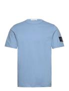 Badge Regular Tee Tops T-Kortærmet Skjorte Blue Calvin Klein Jeans
