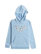 Surf Feeling Hoodie Terry Tops Sweatshirts & Hoodies Hoodies Blue Roxy