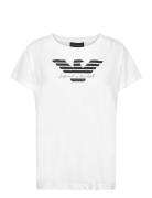 T-Shirt Tops T-shirts & Tops Short-sleeved White Emporio Armani