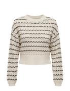 Onlasa Ls O-Neck Cc Knt Tops Knitwear Jumpers Beige ONLY