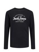 Jjforest Tee Ls Crew Neck Jnr Tops T-shirts Long-sleeved T-Skjorte Bla...