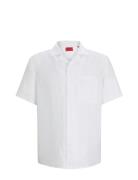Ellino Tops Shirts Short-sleeved White HUGO