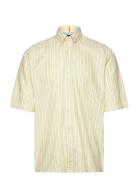 Lambey_1-Short Tops Shirts Short-sleeved Yellow BOSS