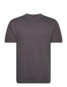 Texture Jersey T Shirt Tops T-Kortærmet Skjorte Grey French Connection