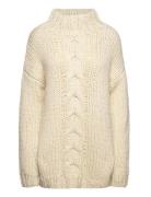 Hand Knitted Over D Jumper Tops Knitwear Jumpers White Les Coyotes De ...