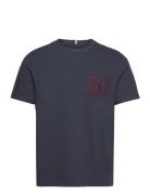 Icon Crest Tee Tops T-Kortærmet Skjorte Navy Tommy Hilfiger