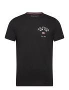 Arch Varsity Tee Tops T-Kortærmet Skjorte Black Tommy Hilfiger