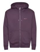Julius Hooded Sweatshirt Tops Sweatshirts & Hoodies Hoodies Purple Mak...