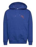 Hel Hooded Sweatshirt Tops Sweatshirts & Hoodies Hoodies Blue Makia
