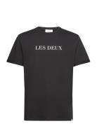 Les Deux T-Shirt Tops T-Kortærmet Skjorte Black Les Deux