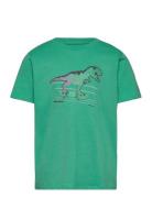 Printed T-Shirt Tops T-Kortærmet Skjorte Green Tom Tailor