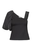 Alvi Top Tops T-shirts & Tops Short-sleeved Black Twist & Tango