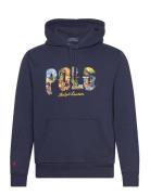 Logo Fleece Hoodie Tops Sweatshirts & Hoodies Hoodies Navy Polo Ralph ...