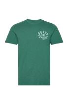 Athletic College Graphic Tee Tops T-Kortærmet Skjorte Green Superdry
