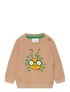 Tnsjuzzy Waffle Sweatshirt Tops Sweatshirts & Hoodies Sweatshirts Beig...
