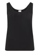 Vijenni S/L Top/Su/Cur - Noos Tops T-shirts & Tops Sleeveless Black Vi...