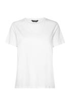 Cotton Jersey Tee Tops T-shirts & Tops Short-sleeved White Lauren Ralp...