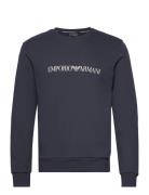Men's Knit Sweater Tops Sweatshirts & Hoodies Sweatshirts Navy Emporio...