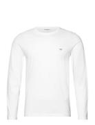 Men's Knit T-Shirt Tops T-Langærmet Skjorte White Emporio Armani