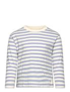 Striped Long Sleeves T-Shirt Tops T-shirts Long-sleeved T-Skjorte Blue...