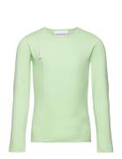Unisex Shirt Tops T-shirts Long-sleeved T-Skjorte Green Gugguu
