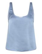Faith Singlet Tops T-shirts & Tops Sleeveless Blue Twist & Tango