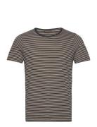 Kyran Striped T-Shirt Designers T-Kortærmet Skjorte Navy Oscar Jacobso...