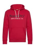 Venue Duo Logo Hoodie Tops Sweatshirts & Hoodies Hoodies Red Superdry