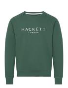 Heritage Crew Tops Sweatshirts & Hoodies Sweatshirts Green Hackett Lon...
