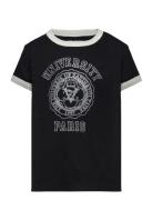 Short Sleeves Tee-Shirt Tops T-Kortærmet Skjorte Black Zadig & Voltair...