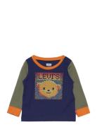 Levi's® Pixel Bear Colorblocked Tee Tops T-shirts Long-sleeved T-Skjor...