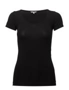 Siliana Tops T-shirts & Tops Short-sleeved Black MbyM