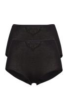 Maxi Brief Lingerie Panties High Waisted Panties Black Schiesser