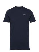 Regular Trademark Chest Print T-Shi Tops T-Kortærmet Skjorte Navy Know...