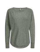Sc-Dollie Tops Knitwear Jumpers Grey Soyaconcept