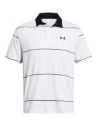Ua Playoff 3.0 Stripe Polo Tops Polos Short-sleeved White Under Armour