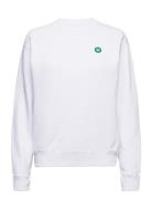 Jess Sweatshirt Gots Tops Sweatshirts & Hoodies Sweatshirts White Doub...