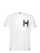 Varsity H Tee Tops T-Kortærmet Skjorte White Tommy Hilfiger