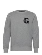 G Graphic C-Neck Tops Sweatshirts & Hoodies Sweatshirts Grey GANT