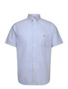 Reg Classic Oxford Ss Shirt Tops Shirts Short-sleeved Blue GANT