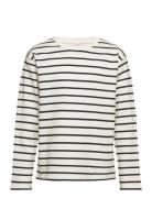 Top Stripe Tops Sweatshirts & Hoodies Sweatshirts Black Lindex