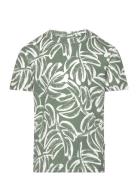 Jorlafayette Aop Tee Ss Crew Neck Mni Tops T-Kortærmet Skjorte Green J...