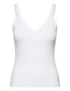 Dagnaiw V-Top Tops T-shirts & Tops Sleeveless White InWear