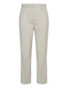Classic Lady - Classic Wool Blend Bottoms Trousers Straight Leg Grey D...