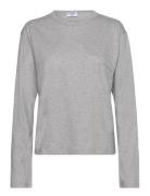 Cotton Longsleeve Top Tops T-shirts & Tops Long-sleeved Grey Filippa K