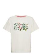 Levi's Over D Tropical Tee Tops T-Kortærmet Skjorte White Levi's