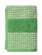 Check Towel 50X100 Cm Green/Sand Home Textiles Bathroom Textiles Towel...