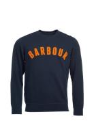 Barbour Prep Logo Crew Tops Sweatshirts & Hoodies Sweatshirts Blue Bar...