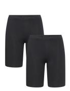 Bikerpants Solid 2 Pack Bottoms Shorts Black Lindex