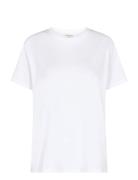 Bs Luna T-Shirt Tops T-shirts & Tops Short-sleeved White Bruun & Steng...